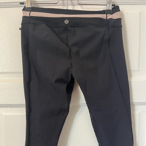 Lululemon Leggings 21" Inseam Multicolor Patterned Mesh - Picture 2 of 5